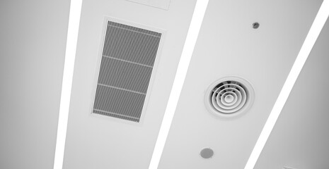 Ceiling mounted cassette type air conditioner