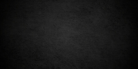 Fototapeta premium Dark black grunge textured concrete background. Panorama dark grey black slate background or texture. Vector black concrete texture. Stone wall background. 