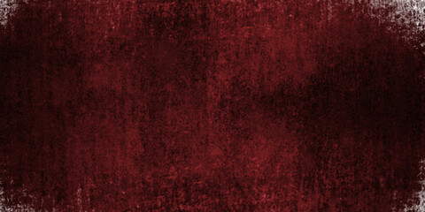 Obraz premium Red grunge abstract background texture black concrete wall, grunge halloween background with blood splash space on wall, red horror wall background, dark slate back background toned classic red color.