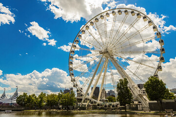 La Grande Roue de Montréal - Ferris wheel in the Old Port of Montreal, Canada