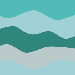 Abstract background with emerald gray waves