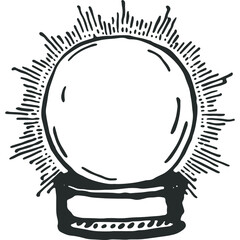 Magic Ball Vintage Vector
