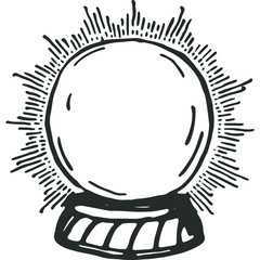 Magic Ball Vintage Vector