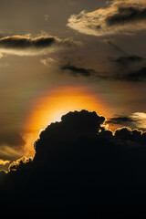 sunset in the mountains