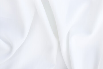 Obraz premium abstract white fabric background with soft be used as a background