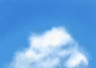 夏の厚い雲