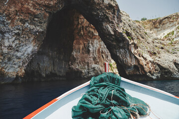 Blue Grotto caves in Malta