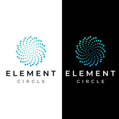Abstract circle logo elements, circle lines, minimalist circles, creative ideas circles and modern colorful circles. Logos for companies and other businesses with simple and modern designs.