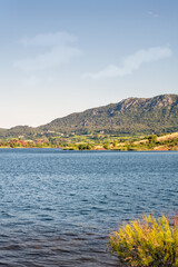 View of the Salagou lake, Hérault, South of France