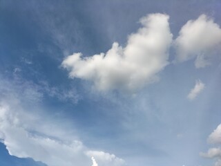 clouds and blue sky in summer