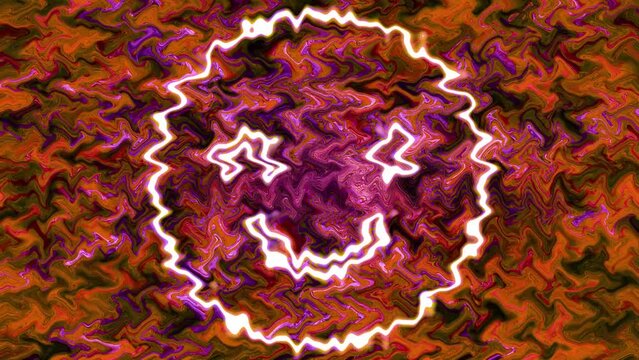 Modern creative concept video 4K with colored graphic emoticon. GIF animation with symbol emotion icon in psychedelic style.Contemporary stop motion art.Funky unusual design.Fashion aesthetic culture.