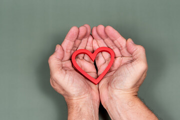 hand holding a heart shape