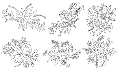 black and white flowers deign