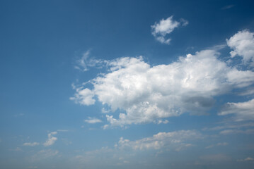 Big Cloud with bright blue Sky background