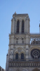 Fototapeta na wymiar Notre Dame, Paris Seine Details