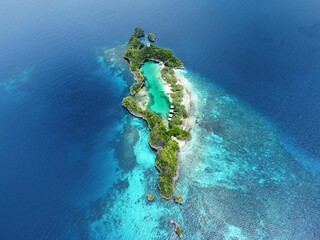 Pulau Rufas is located in West Papua, Indonesia. Famous for its karstik formations is one of the wonders of the Earth.