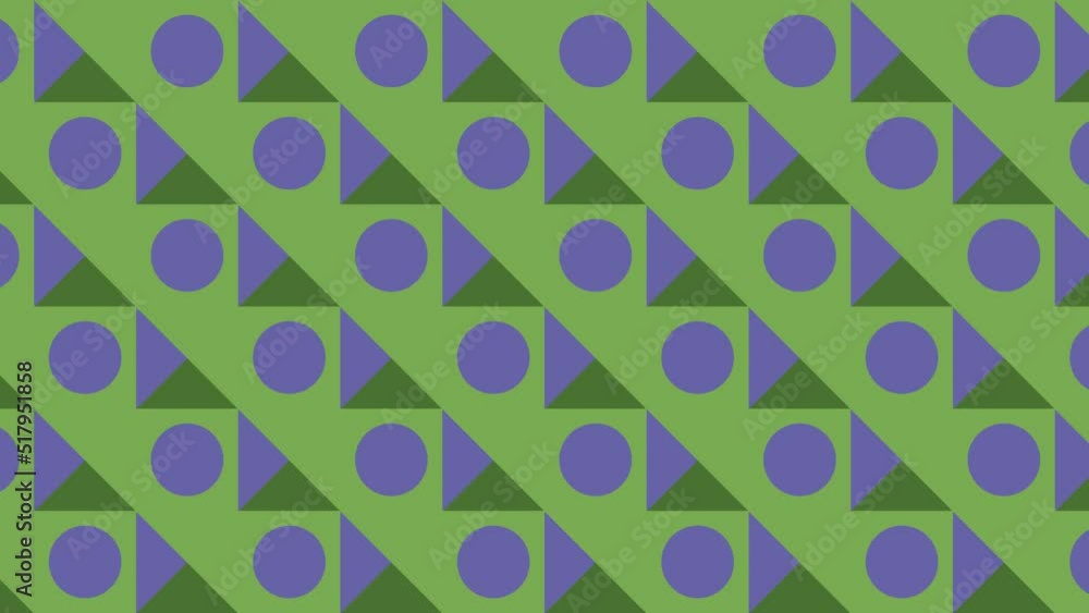 Aufkleber trendy seamless loop motion graphic background in a flat design. abstract animated pattern with geom