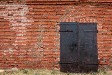 Brick Wall Metal Door (right)