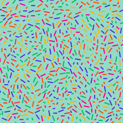 Fototapeta na wymiar Colorful confetti sprinkles seamless pattern