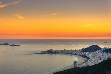 Panorama Rio de Janeiro - zachód słońca
