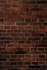 dark red brick wall texture. Abstract background pattern