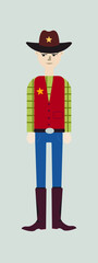 Vector file *

Character cowboy in hat vector