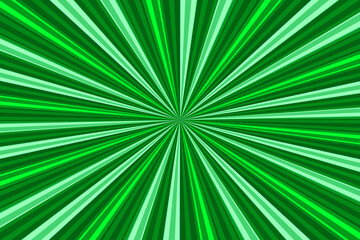 Fototapeta premium Sunburst shining green metallic modern retro background