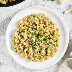 Roasted cauliflower rice