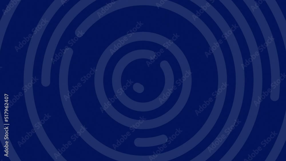 Poster navy blue abstract background with slightly lighter animated circles opening and closing. loop ready
