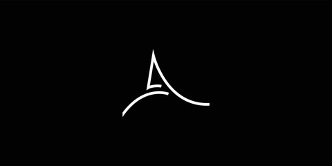 Fototapeta premium Modern and professional letter A initials logo design