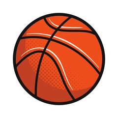 Basketball ball icon. Basketball icon isolated on white background. Vector illustration