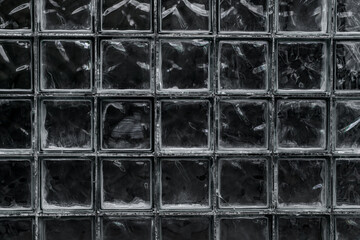 Pattern of glass block wall. Abstract background texture. Design element