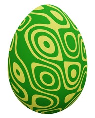 Easter egg icon. 3d rendering.	