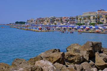 Anzio beach in the summer, Italy