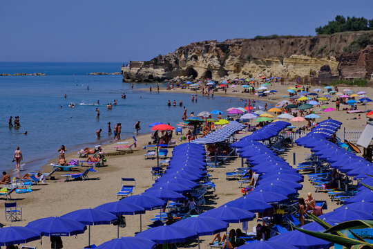 Anzio beach in the summer, Italy