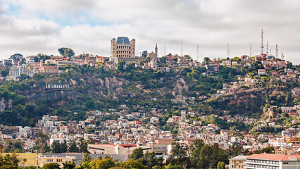 View of the Madagascar capital Antananarivo - obrazy, fototapety, plakaty