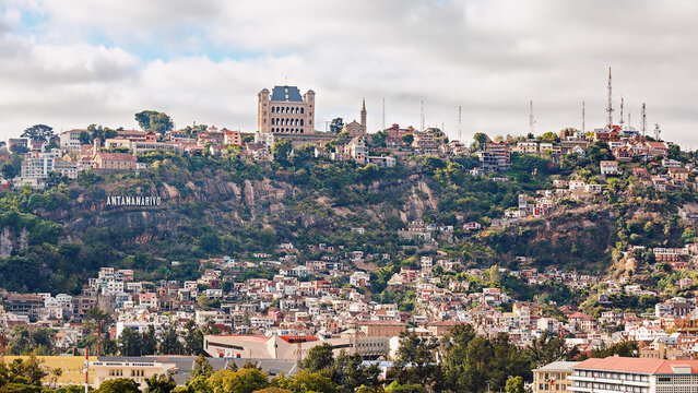 Fototapeta View of the Madagascar capital Antananarivo