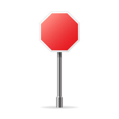 Vector Stop Sign Icon.