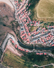 aerial view of the city