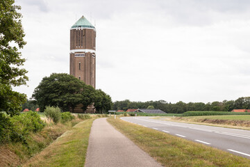 Water tower near the village of Eibergen. The water tower was designed by architect J.H.J. Kording,...