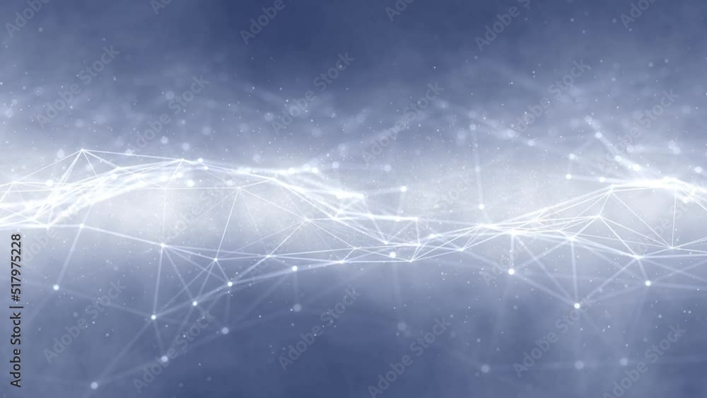 Poster loop shiny digital technology network lines animation background.