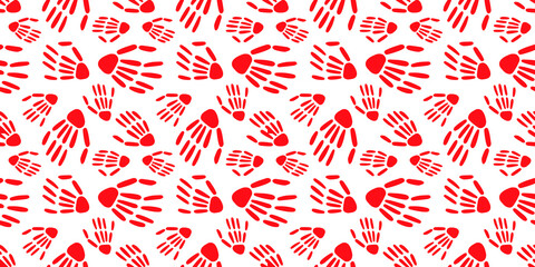 Skeleton hand seamless pattern. bones pattern.Design for Halloween and day of the Dead