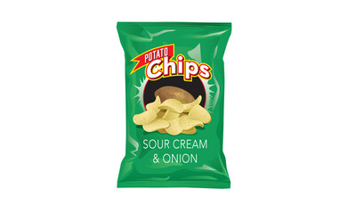 Potato Chips Sour Cream & Onion