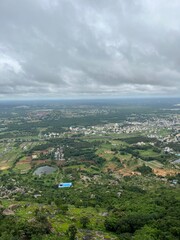 aerial view of the city