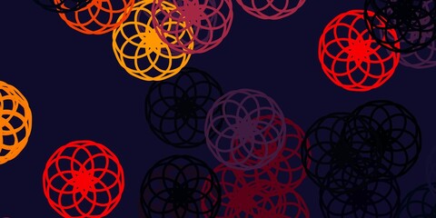 Light Blue, Yellow vector texture with disks.