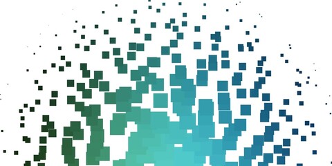 Light Blue, Green vector pattern in square style.