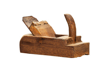 Old wooden planes isolated on a white background