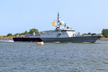 Baltiysk, Kaliningrad region,. Small rocket ship Sovetsk