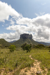 view of the hill of Camelo in the city of Palmeiras, State of Bahia, Brazil