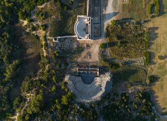 Patara Antique City Drone Photo, Mediterranean Region Lycian Way, Kas Antalya, Turkey